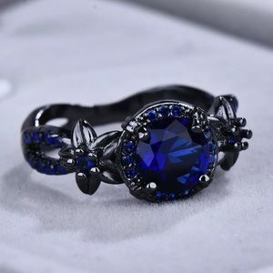 New in Box Blue ring size 8